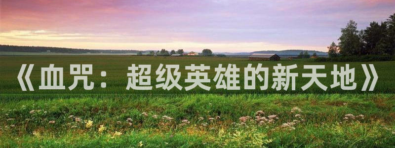 汗汗漫画家教老师：《血咒：超级英雄的新天地》