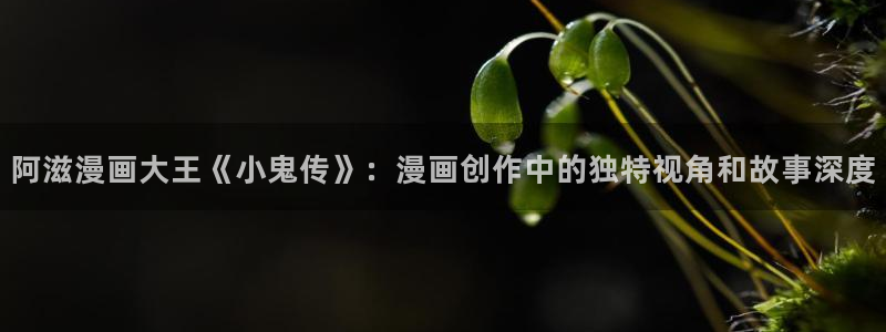 汗汗漫画进入：阿滋漫画大王《小鬼传》：漫画创作中的独特视角和故事深度